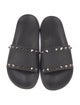 Valentino Rockstud Accents Rubber Slides