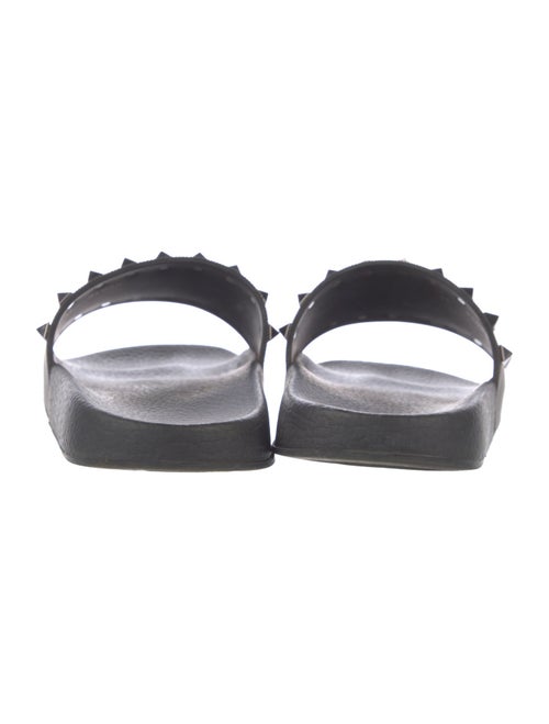 Valentino Rockstud Accents Rubber Slides