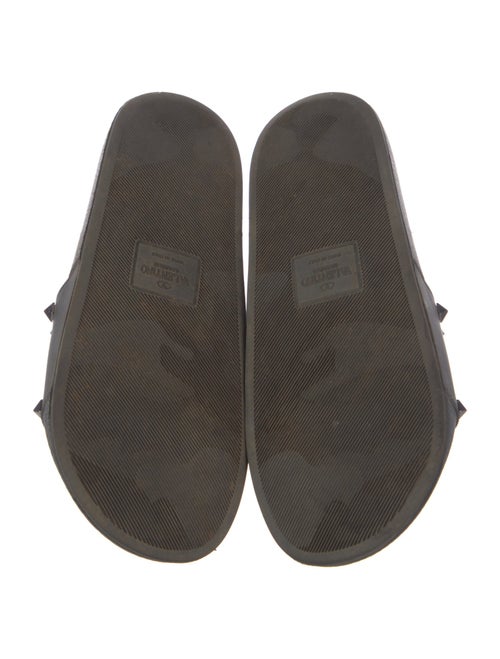 Valentino Rockstud Accents Rubber Slides