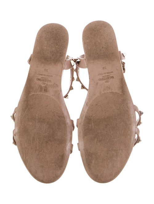 Valentino Rockstud Accents PVC Gladiator Sandals