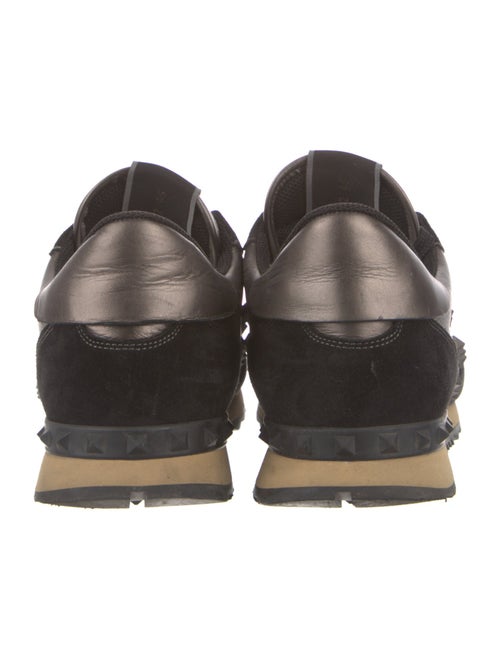 Valentino Rockstud Accents Leather Sneakers