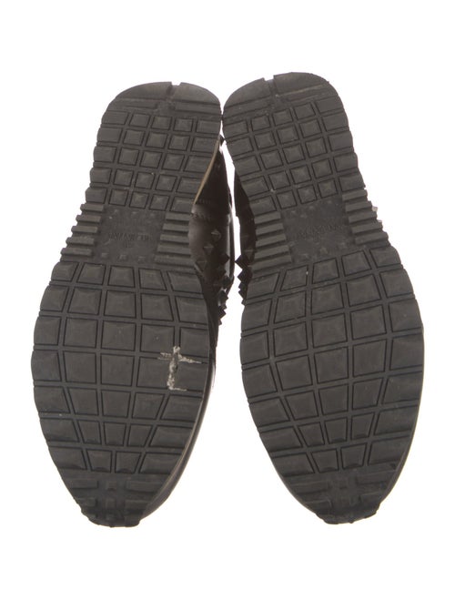 Valentino Rockstud Accents Leather Sneakers