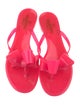 Valentino Rubber Bow Accents Slides