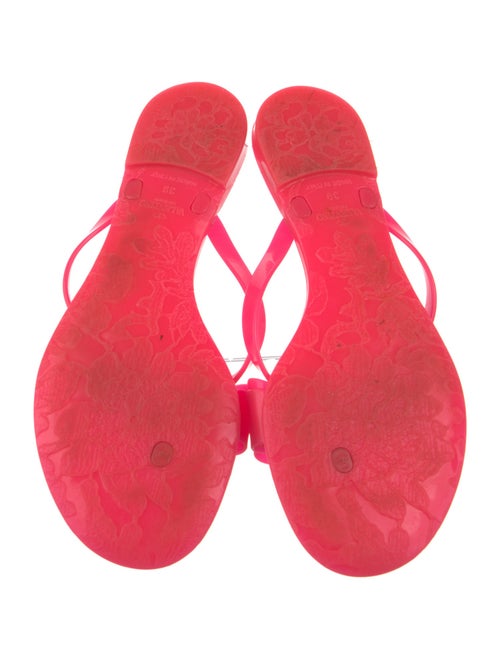 Valentino Rubber Bow Accents Slides