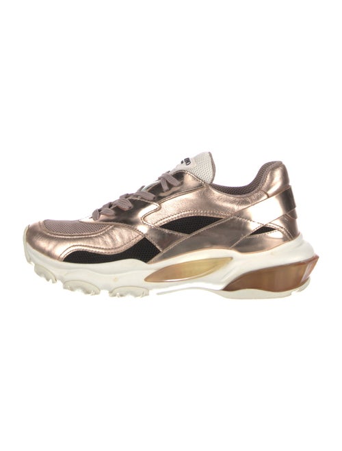 Valentino Leather Mesh Accents Chunky Sneakers
