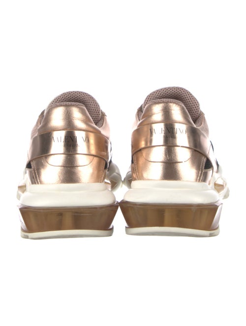 Valentino Leather Mesh Accents Chunky Sneakers