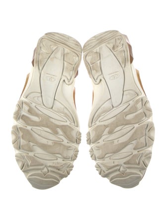 Valentino Leather Mesh Accents Chunky Sneakers