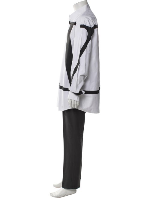 Valentino Colorblock Pattern Long Sleeve Shirt