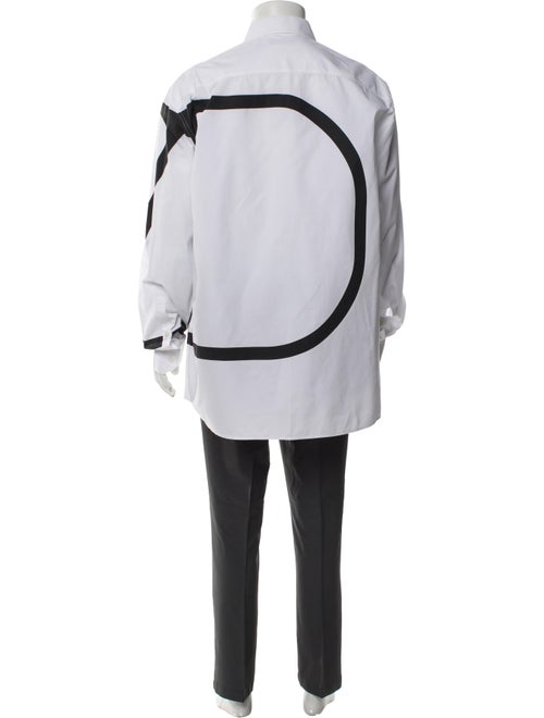 Valentino Colorblock Pattern Long Sleeve Shirt