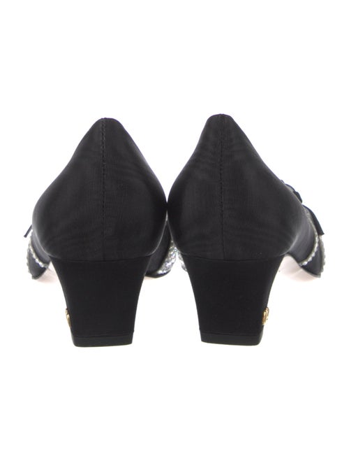 Valentino Satin Crystal Embellishments Pumps