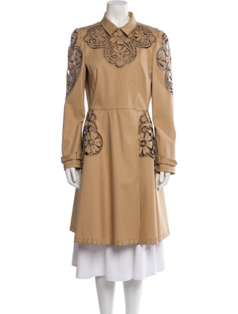 Valentino Patterned Trench Coat
