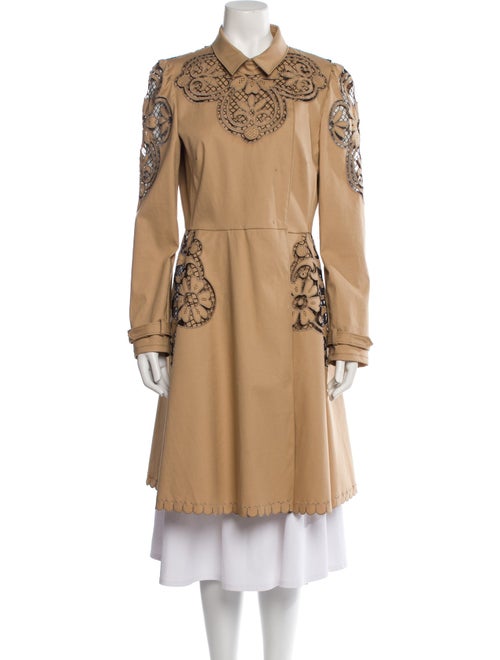 Valentino Patterned Trench Coat