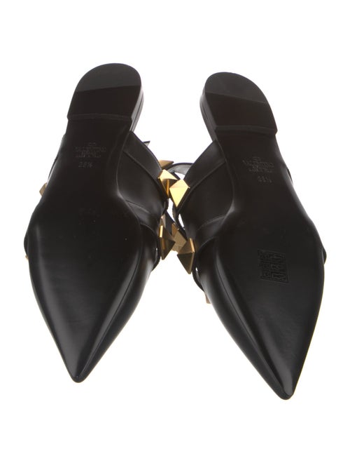 Valentino Rockstud Accents Leather Mules