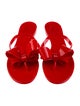 Valentino Rubber Bow Accents Slides