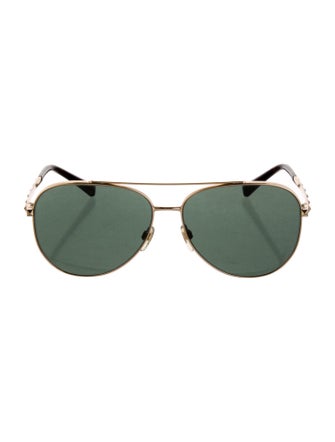 Valentino Rockstud Accents Aviator Sunglasses