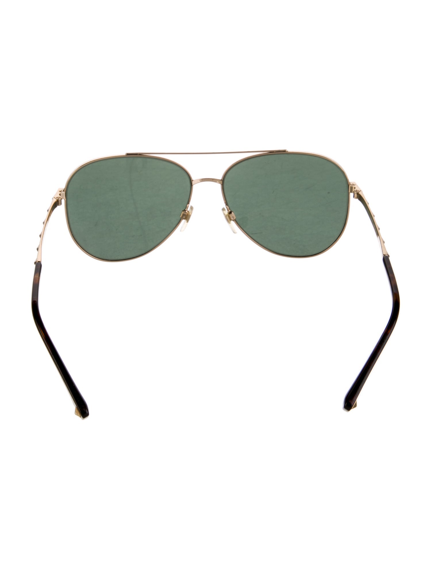 Valentino Rockstud Accents Aviator Sunglasses