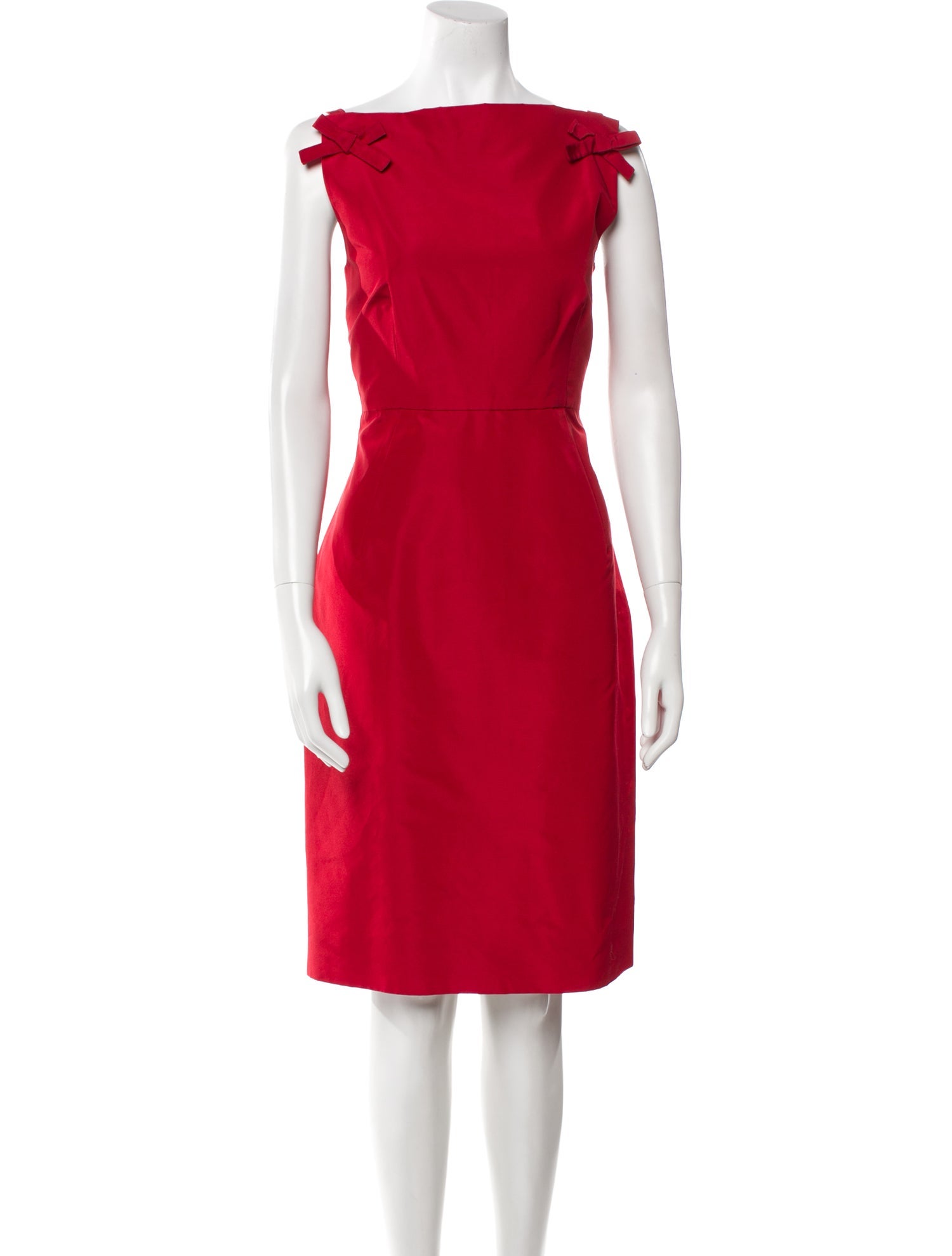 Valentino Bateau Neckline Knee-Length Dress