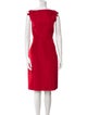 Valentino Bateau Neckline Knee-Length Dress