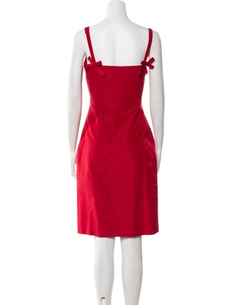 Valentino Bateau Neckline Knee-Length Dress