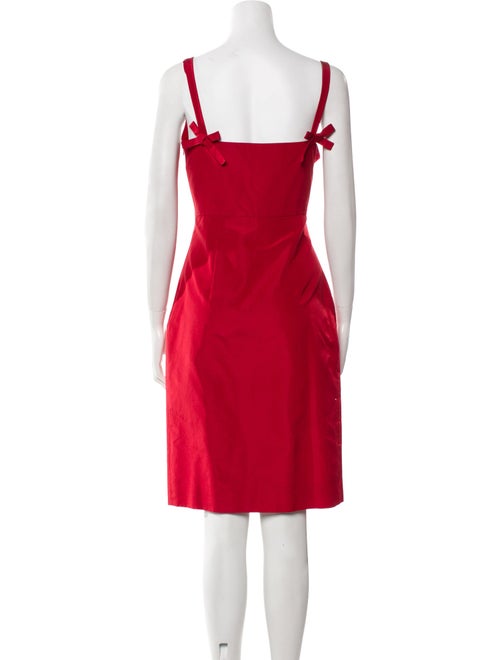 Valentino Bateau Neckline Knee-Length Dress