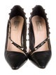 Valentino Rockstud Accents Leather Pumps
