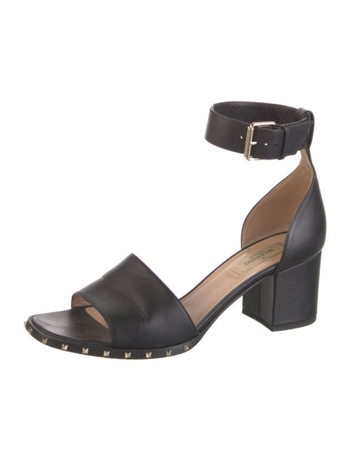 Valentino Rockstud Accents Leather Sandals