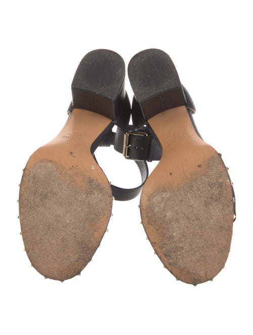 Valentino Rockstud Accents Leather Sandals