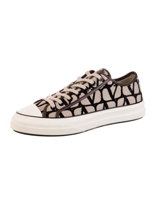 Valentino Canvas Printed Sneakers