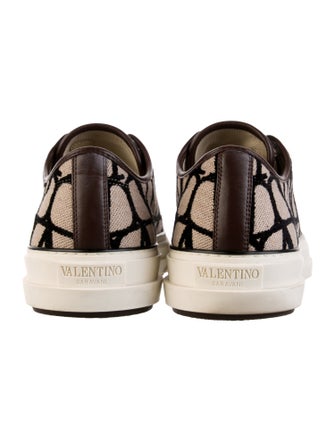 Valentino Canvas Printed Sneakers