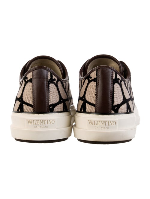 Valentino Canvas Printed Sneakers