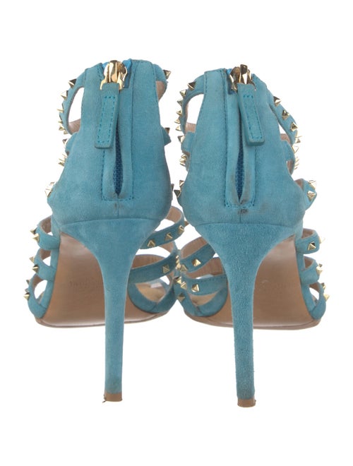 Valentino Rockstud Accents Suede Sandals