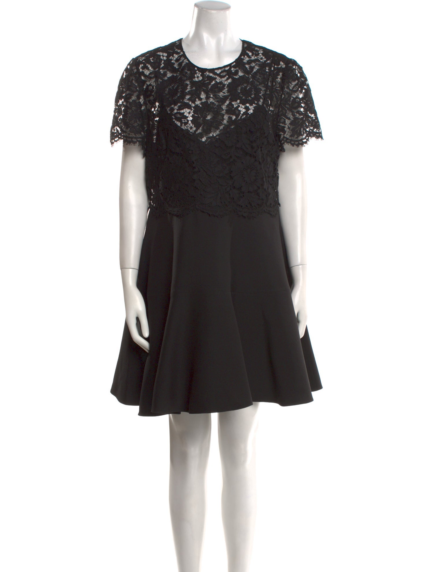 Valentino Lace Pattern Mini Dress