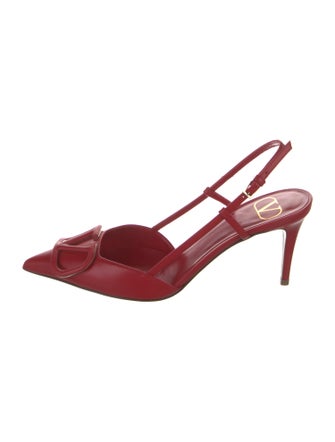 Valentino Leather Slingback Pumps