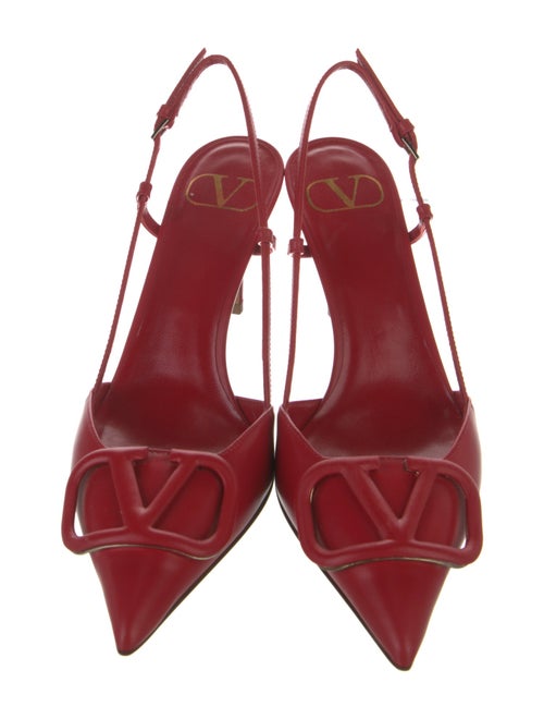 Valentino Leather Slingback Pumps