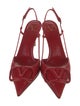 Valentino Leather Slingback Pumps