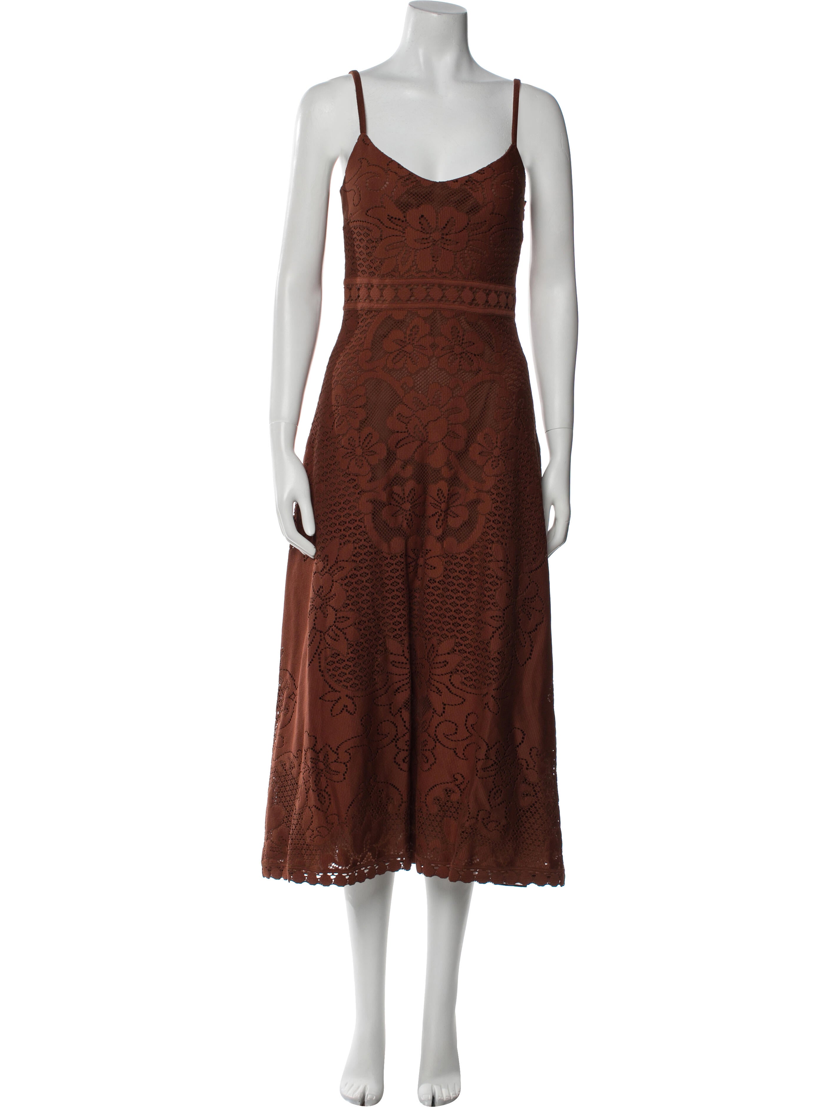 Valentino Lace Pattern Long Dress w/ Tags
