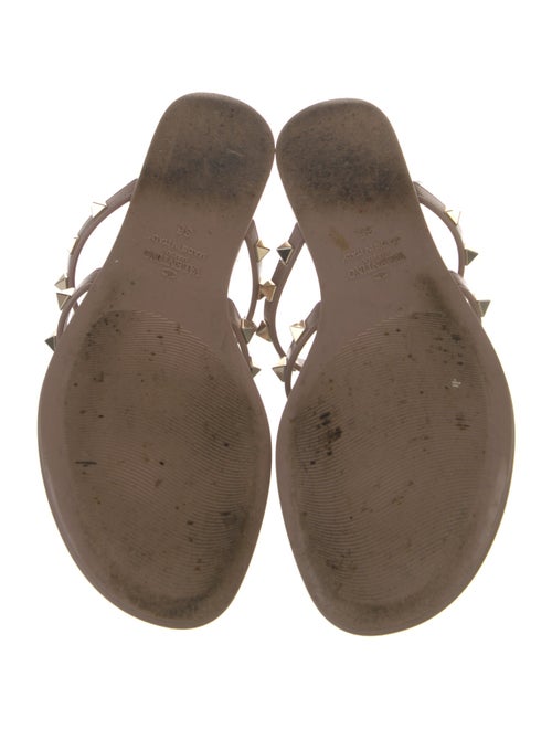 Valentino Rockstud Accents Rubber Slides