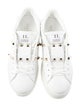 Valentino Rockstud Accents Leather Sneakers