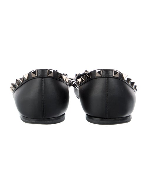 Valentino Rockstud Accents Leather Ballet Flats