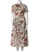 Valentino Printed Midi Length Dress