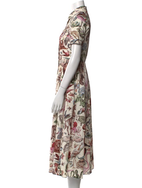Valentino Printed Midi Length Dress