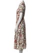 Valentino Printed Midi Length Dress
