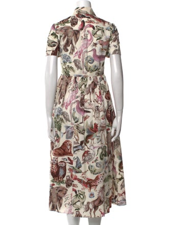 Valentino Printed Midi Length Dress