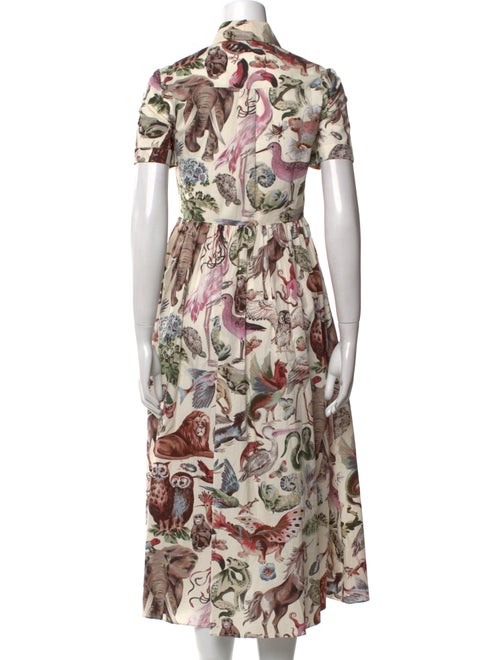 Valentino Printed Midi Length Dress
