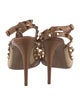 Valentino Rockstud Accents Leather T-Strap Pumps
