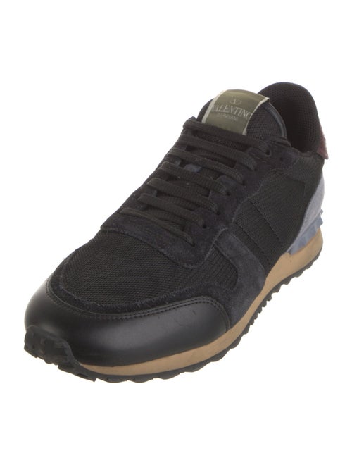 Valentino Leather Printed Sneakers