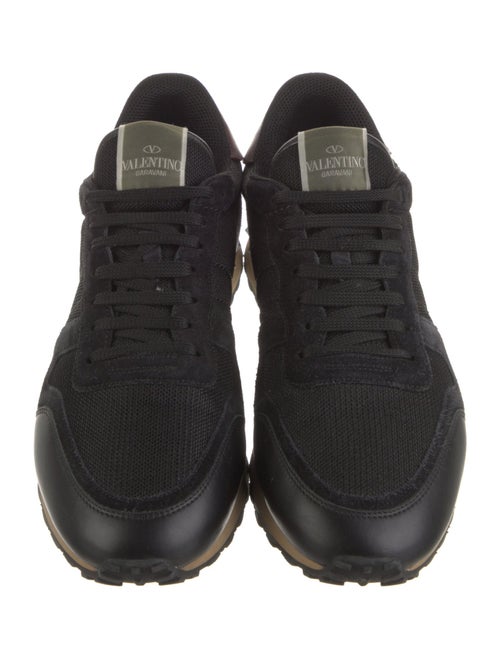 Valentino Leather Printed Sneakers