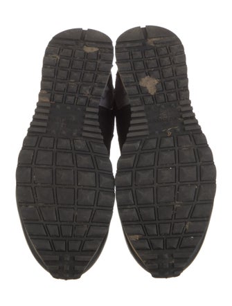 Valentino Leather Printed Sneakers