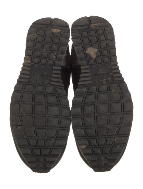 Valentino Leather Printed Sneakers