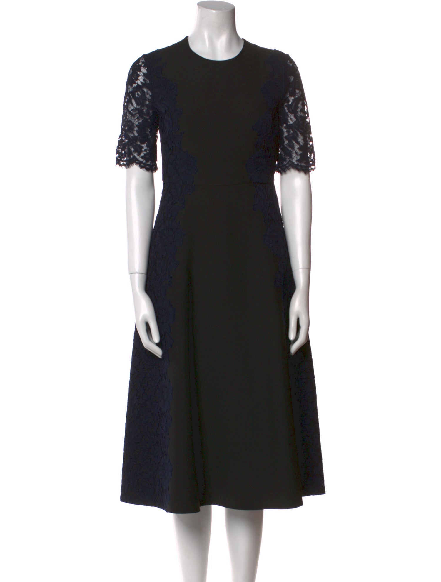 Valentino Virgin Wool Midi Length Dress